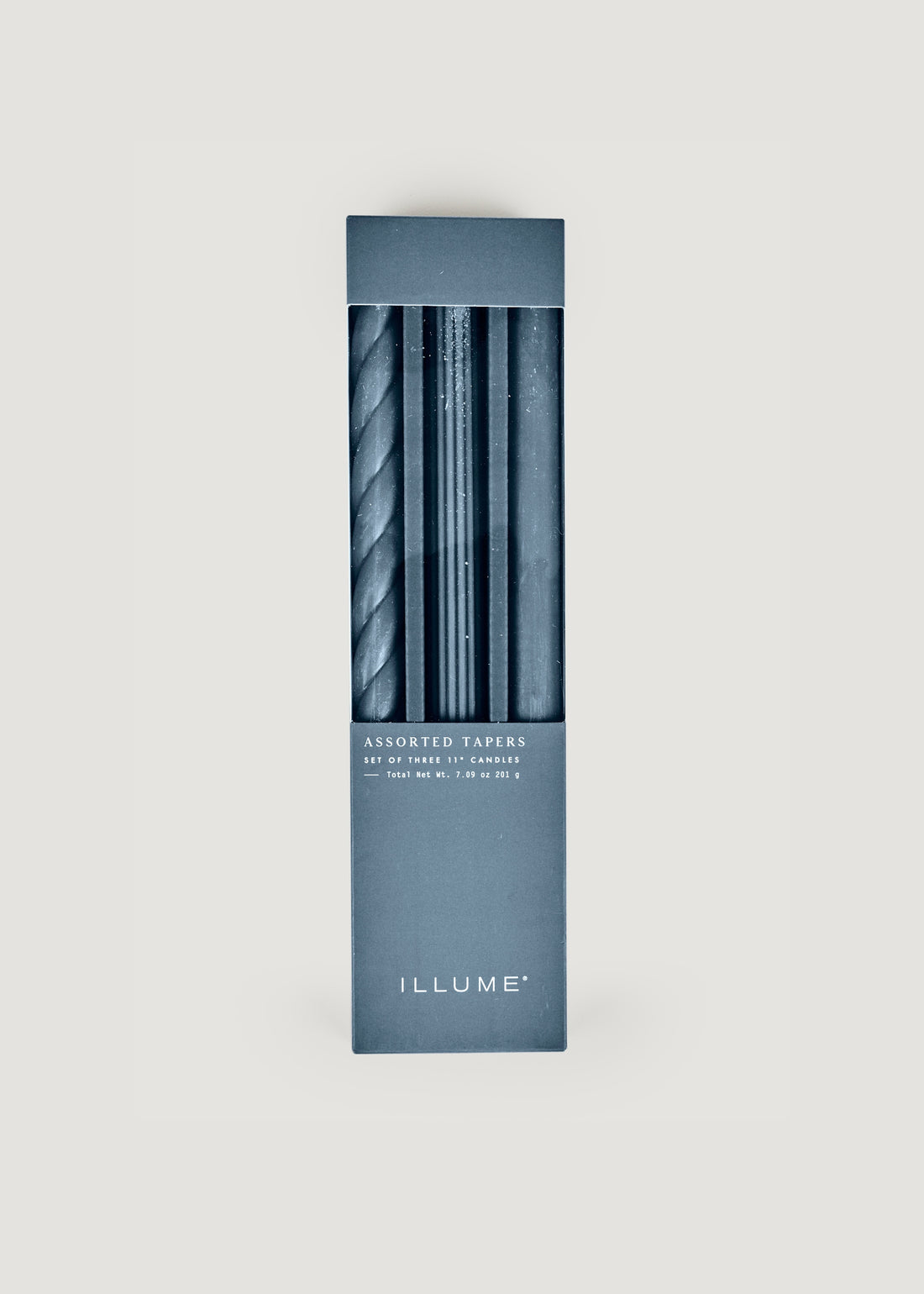 Home Dining Decor Navy Blue Taper Candle Set at Afloral