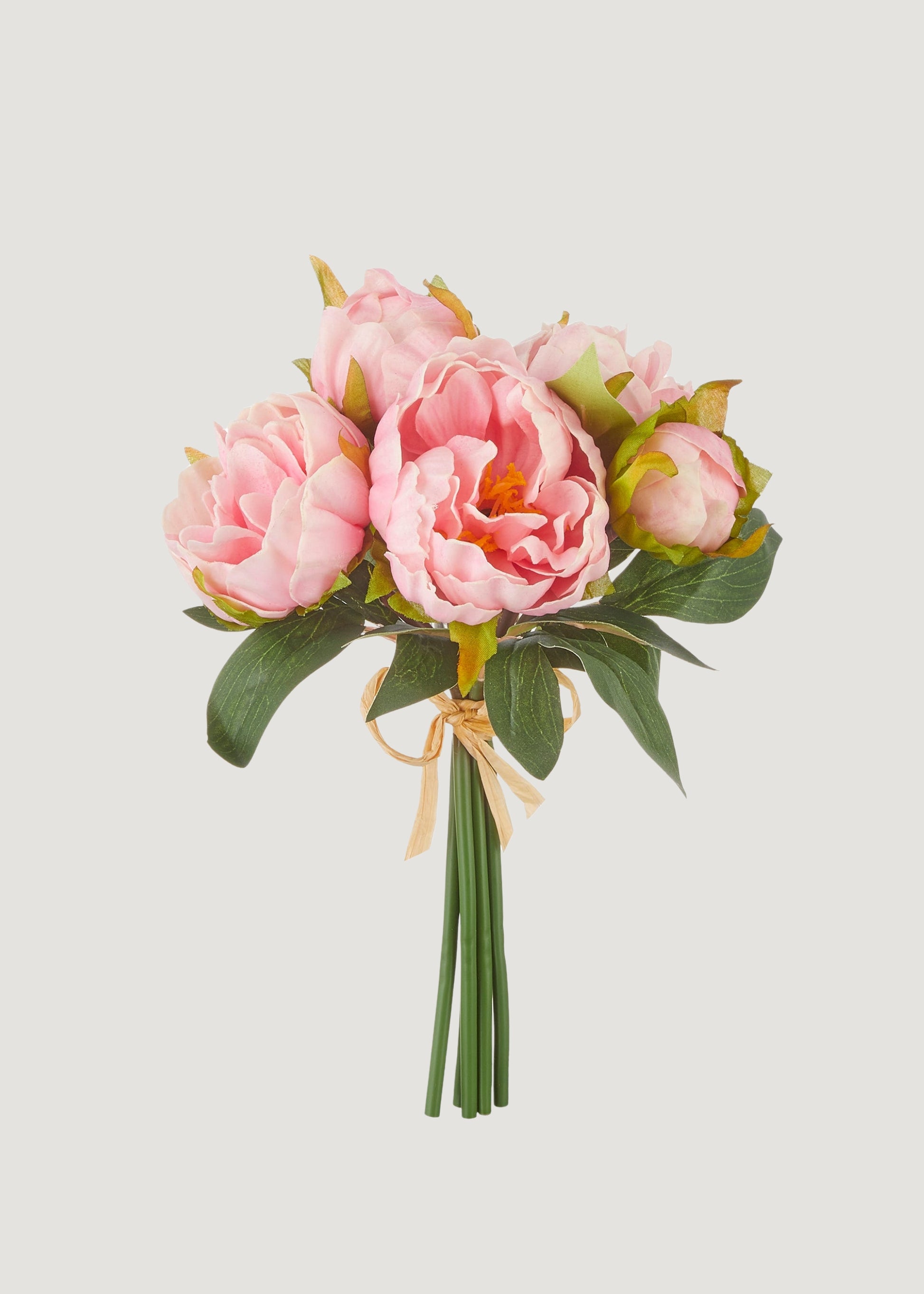 Real Touch Peony Fake Flower Bundle in Pink