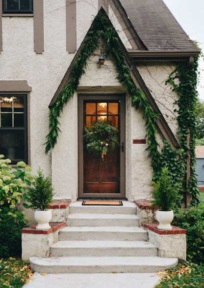 Norfolk Pine Garland Around the Doorway