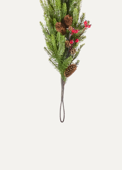 Artificial Norfolk Pine Garland Hanging Hoop