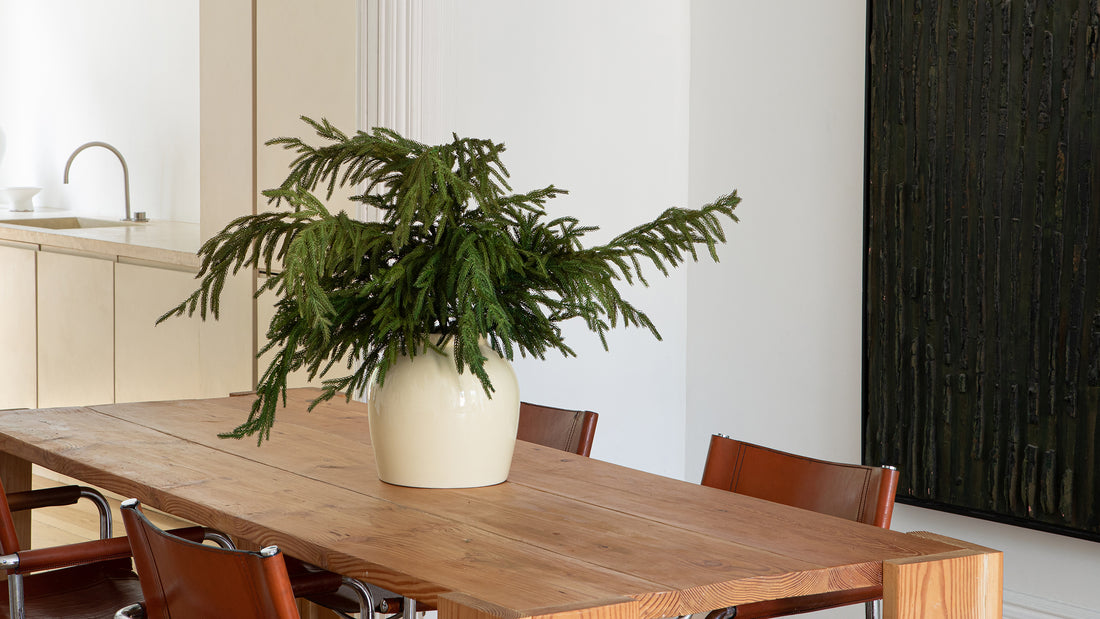 Real Touch Norfolk Pine Table Arrangement Bundle