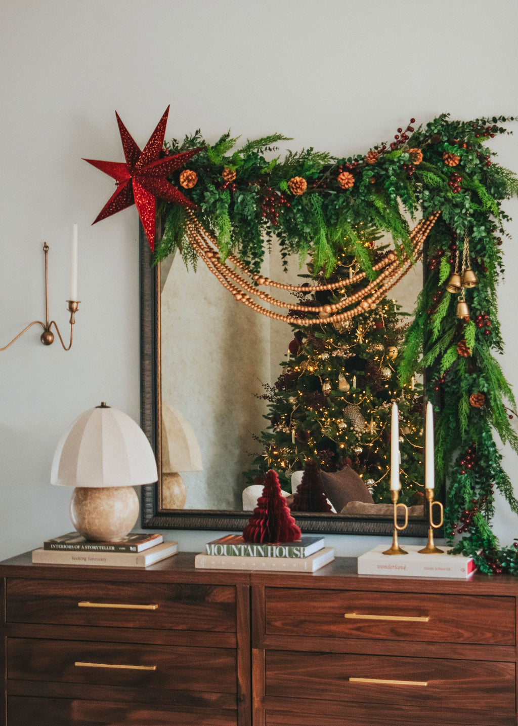 Christmas Eucalyptus and Cedar Garland Design