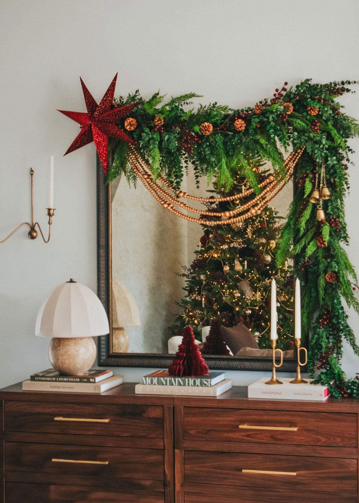 Christmas Eucalyptus and Cedar Garland Design