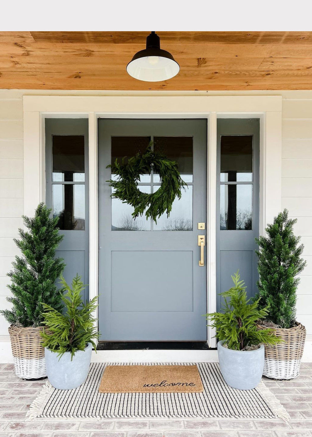Classic Winter Porch Design