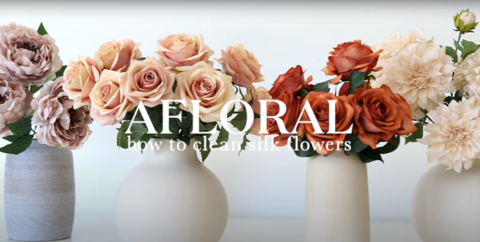 Load video: Watch how to clean silk flowers. | Afloral