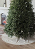 Large Linen Christmas Tree Skirt