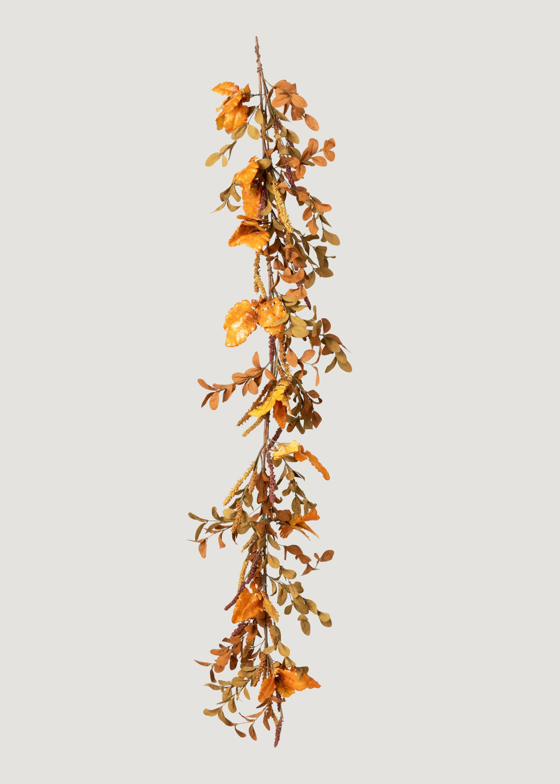 Artificial Fall Leaf and Berry Garland in Fall Colors