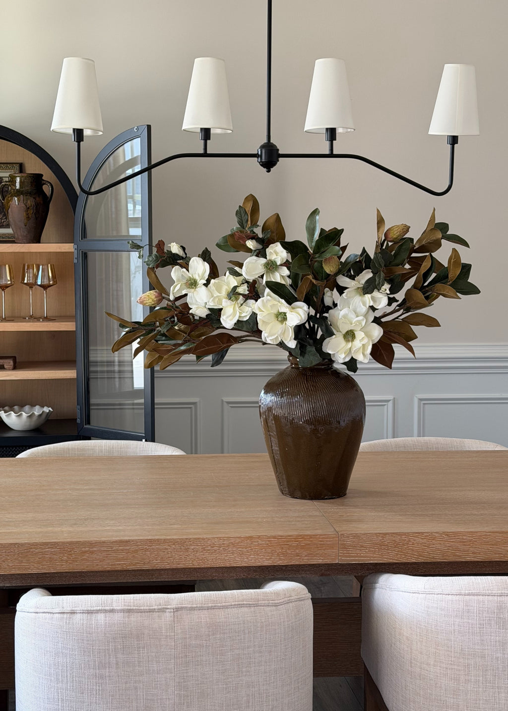 magnolia flower arrangement