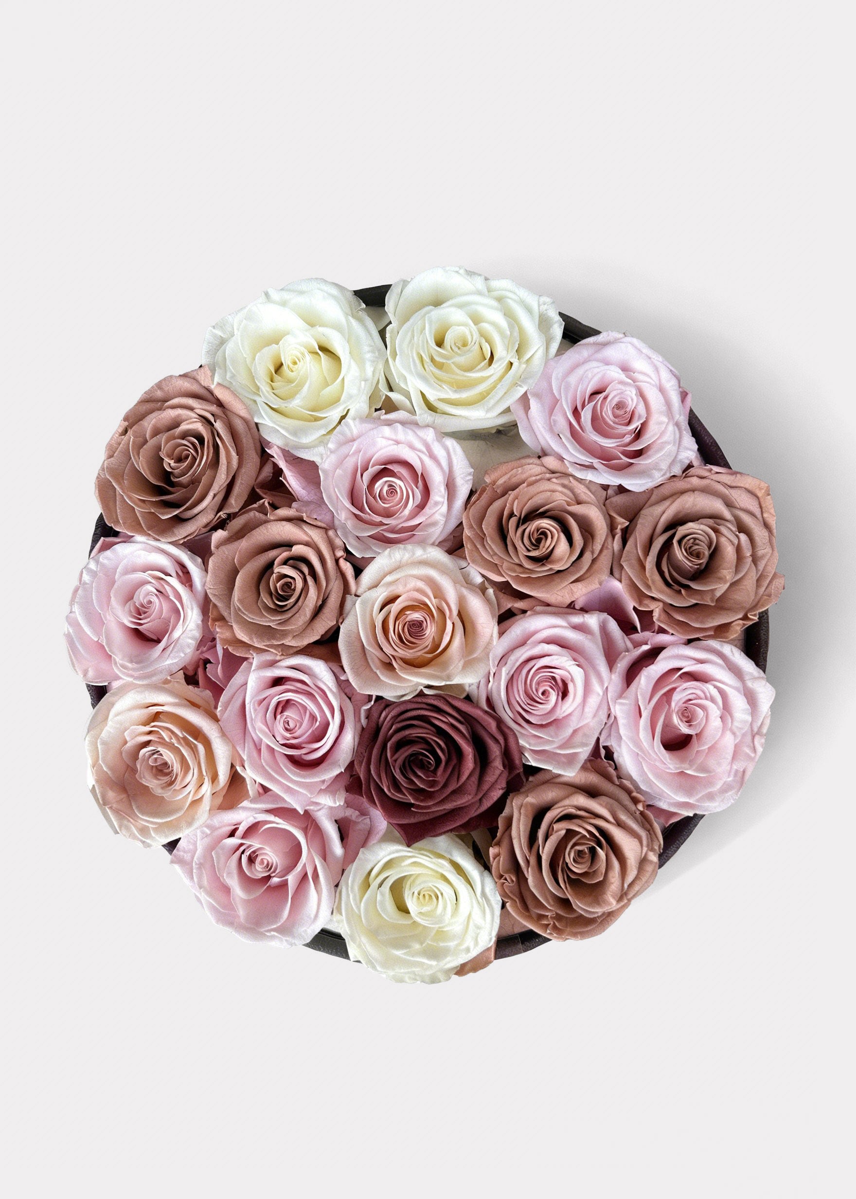 Afloral™ Preserved Rose Head Flower Gift Box - 18 Rose Heads