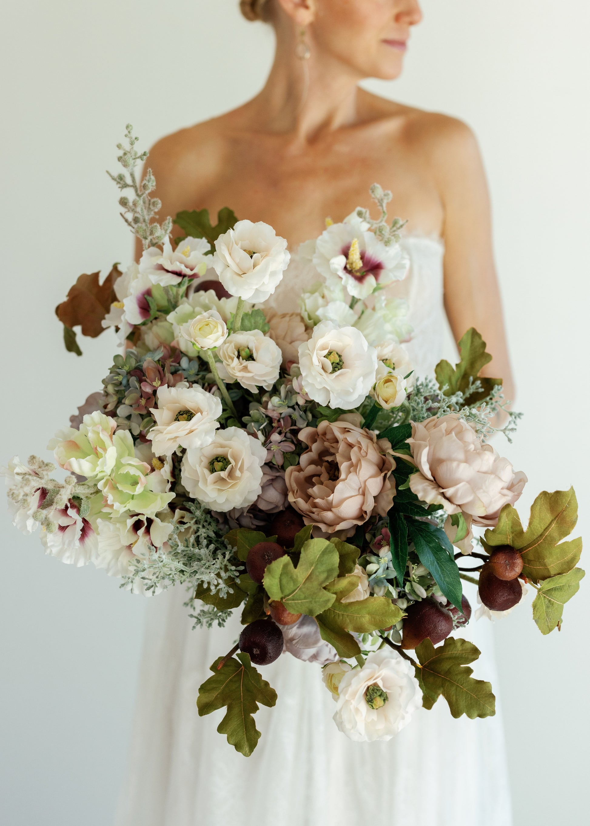 Silk Flower Wedding Bouquet
