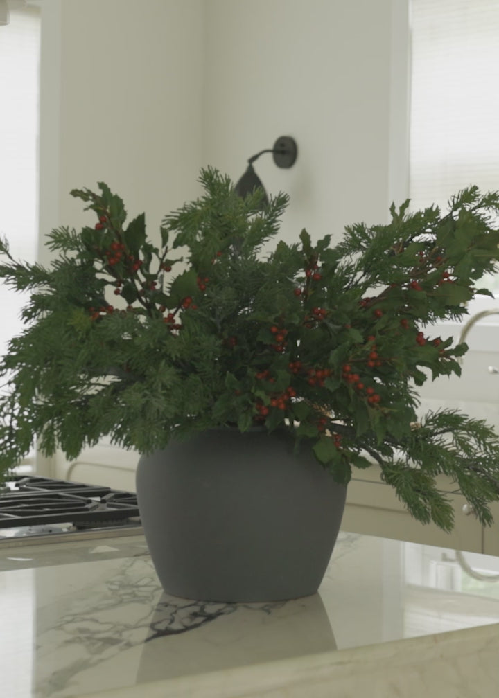 Afloral Faux Real Touch Fir Winter Evergreen Branches