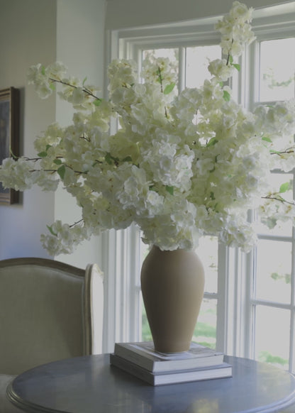 Faux White Cherry Blossom Styling Video at afloral