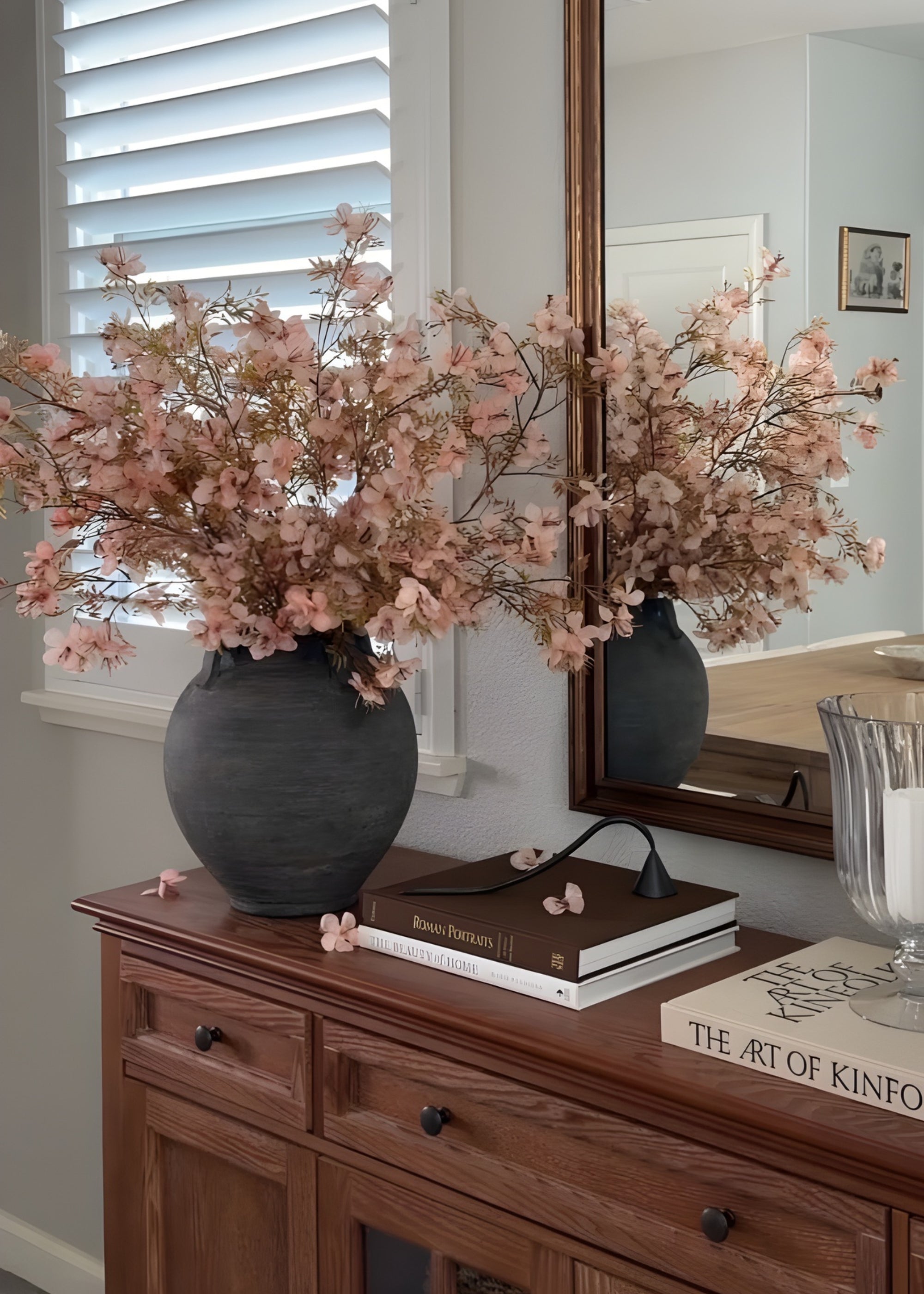Artificial Prunus Blossom Flowers Arrangement