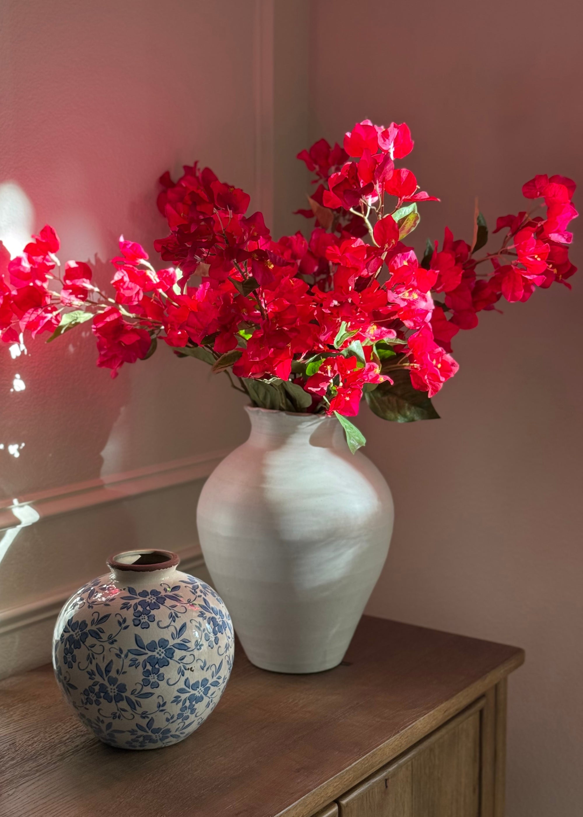 Styling with Pink Fake Bougainvilleas