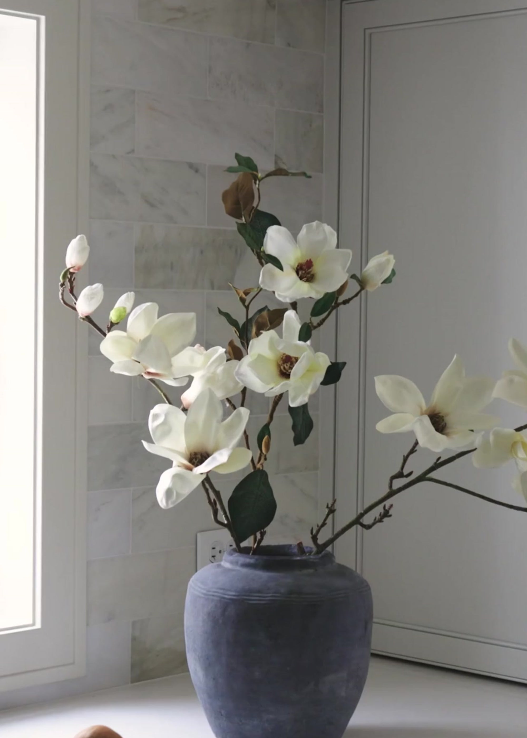 styling faux magnolias from afloral