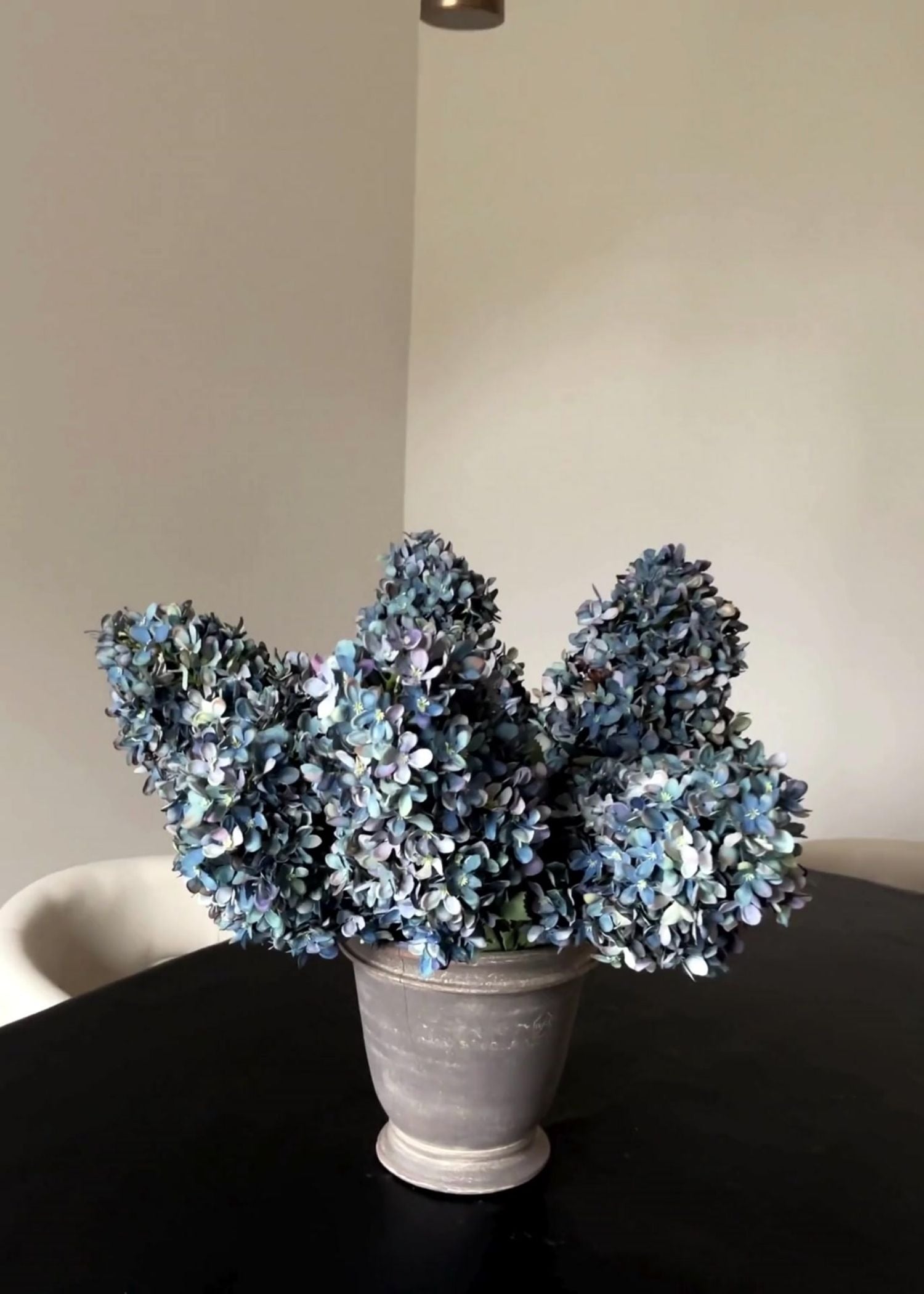Blue Hydrangea Styled in an Arrangement