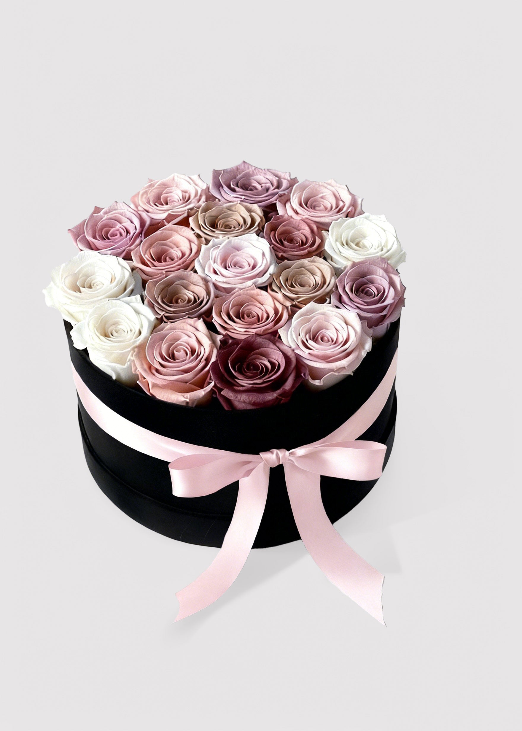 Preserved Rose Head Flower Box 