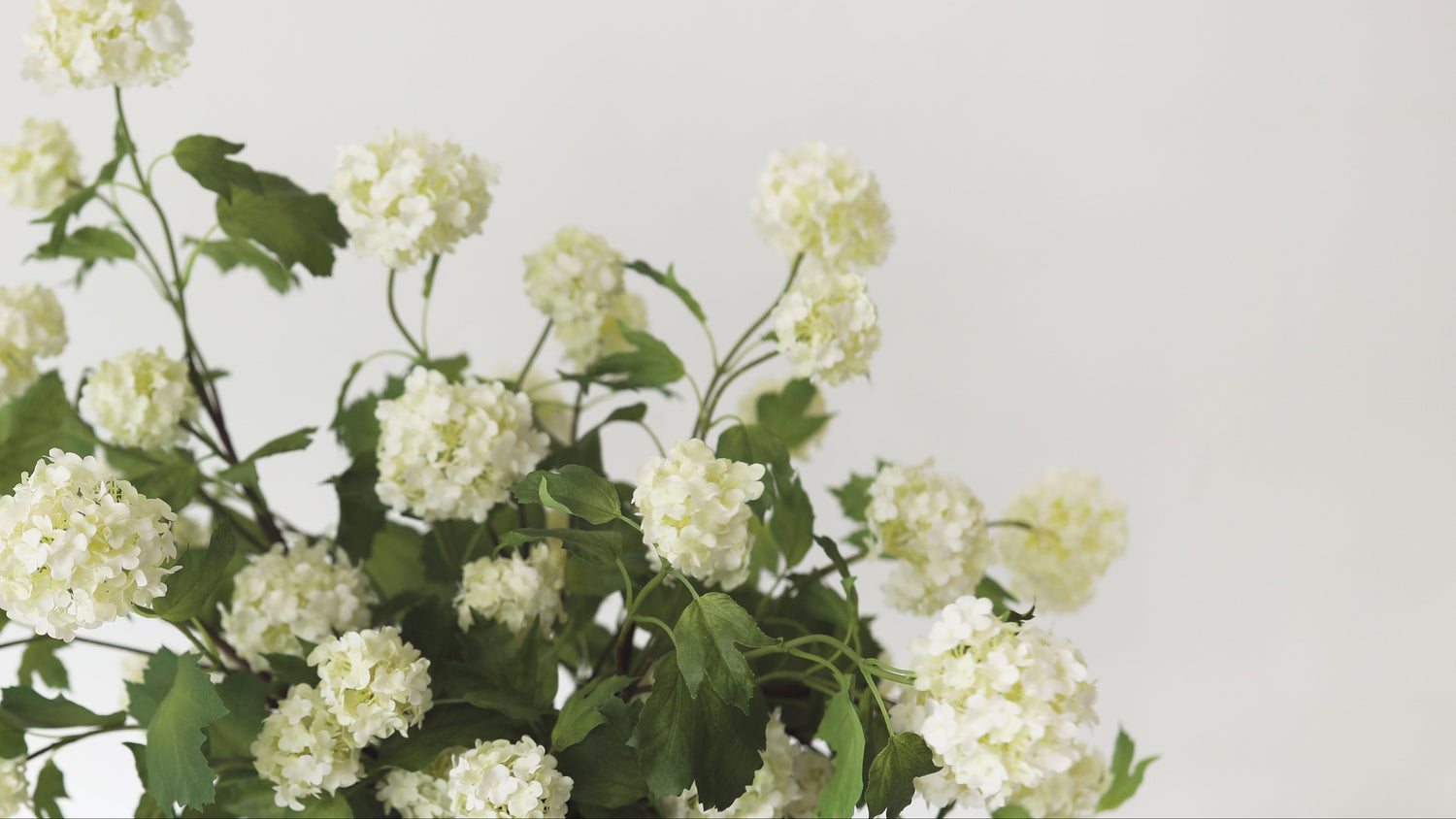 artificial hydrangea flowers