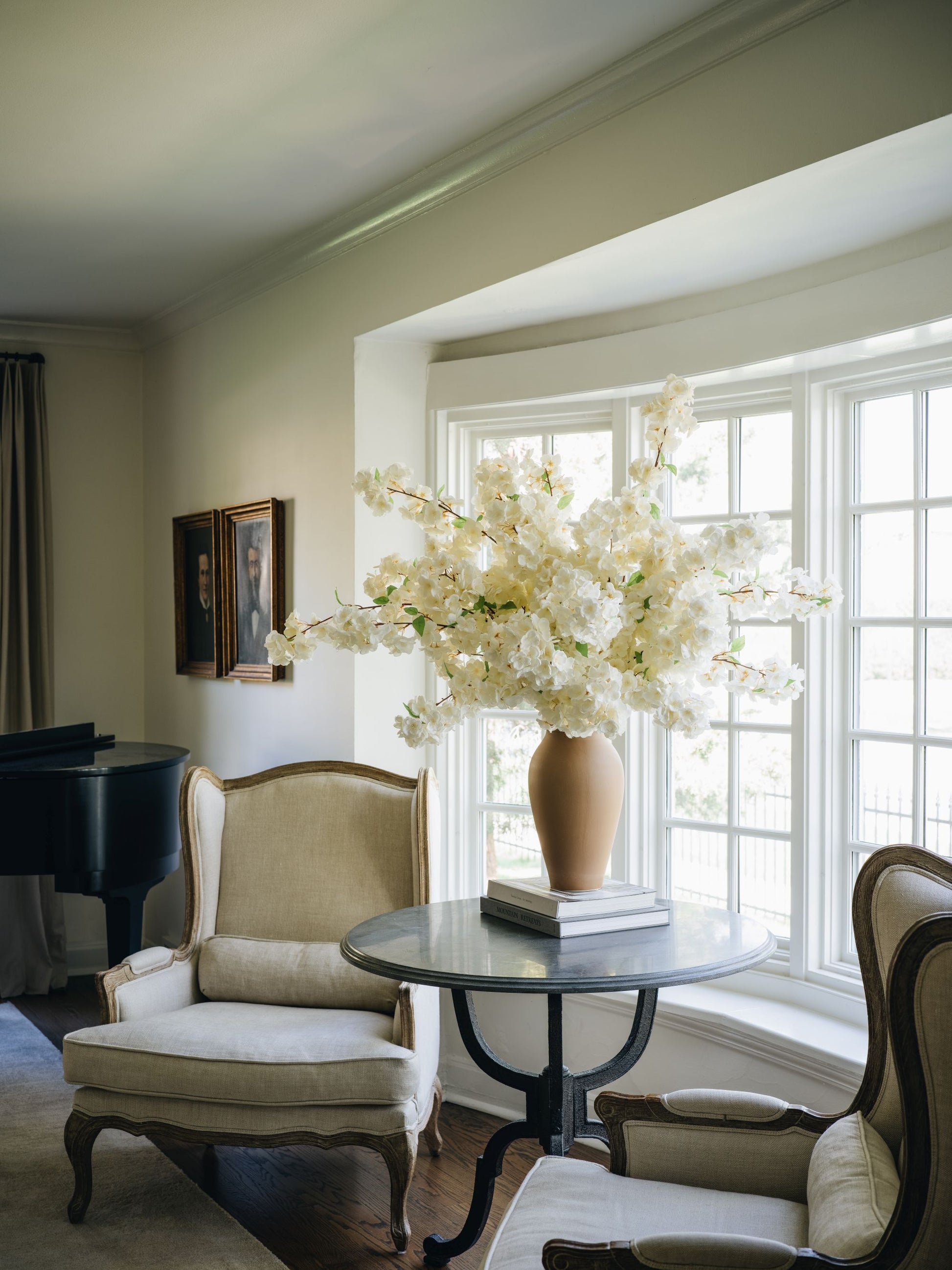 Large Spring White Cherry Blossom Design