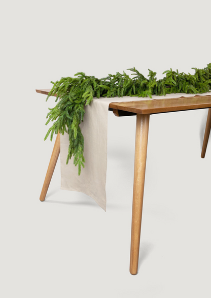 Deluxe Norfolk Garland on Table Runner