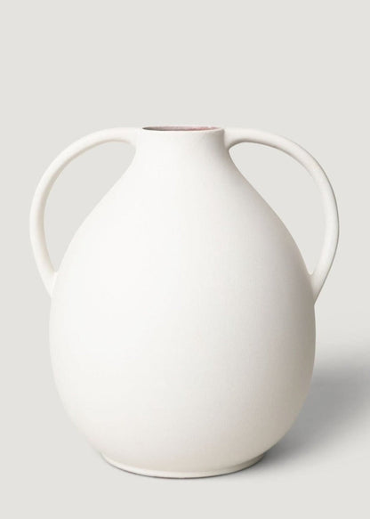 Large White Ceramic Jug with Handles at afloral