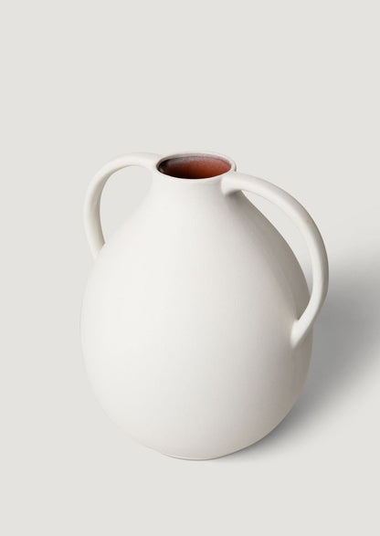 White Clay Jug Vase with Handles from Afloral