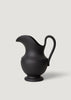 Handmade Stoneware Pitcher Vase in Black at Afloral