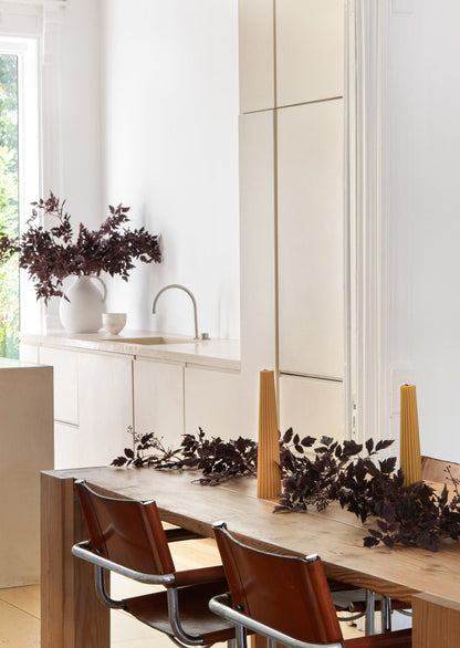 Afloral Plum Faux Cimicifuga Fall Leaf Branches
