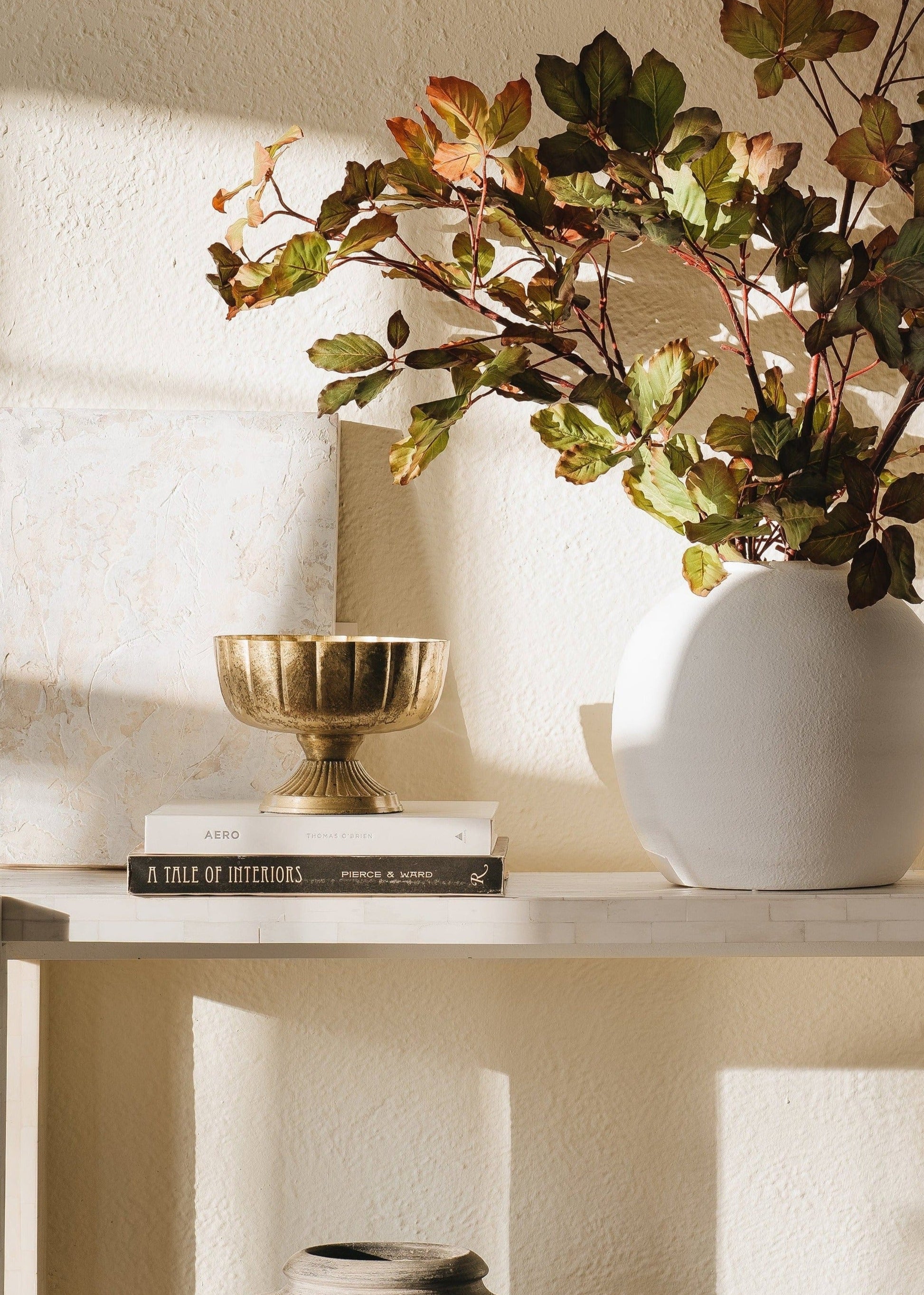 Home Styling with Gold Compote Bowl
