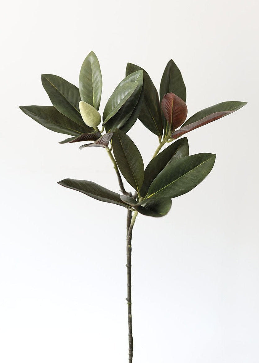 Afloral Faux Stems Magnolia Leaf Branch