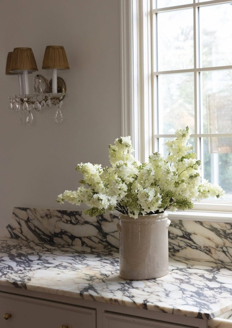 Premium Artificial Lilacs in Cream