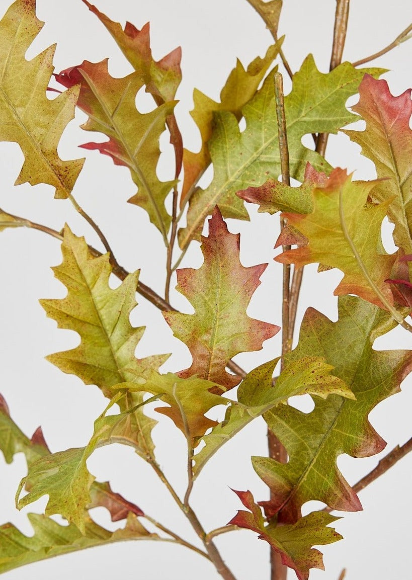Artificial Fall Oak Leaves Branch
