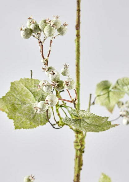 Artificial Fruit Green Berry Leaf Stem 18 Tall Silk Plant – RusticReach