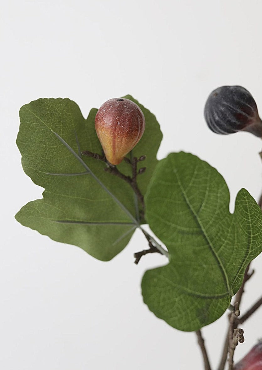 Afloral Fake Fruit Purple Fig Branch