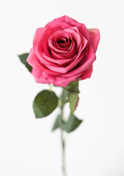 Fake Flowers Deep Pink Artificial Rose