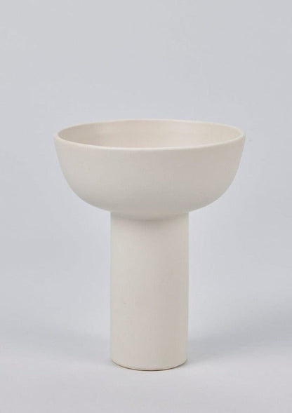 afloral Ceramic Vases Cream Ikebana Vase