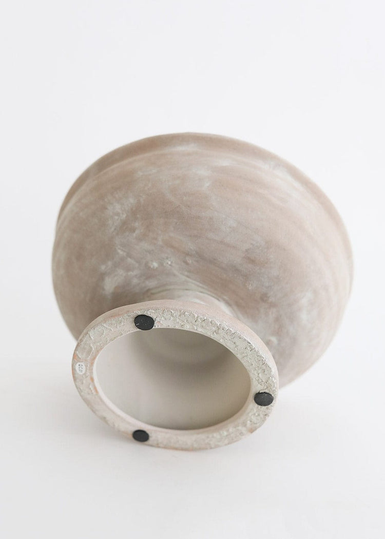 Whitewashed Sand Compote Bowl Bohemian Wedding Ideas