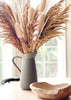 Glazed Grey Pitcher Vase Styled with Dried Grasses at afloral