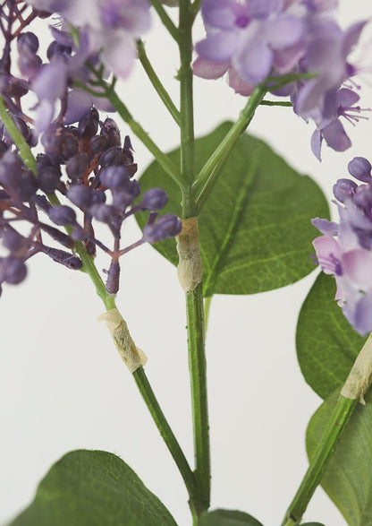 Details of Faux Purple Lilac Stems at Afloral