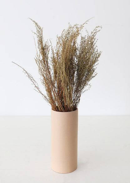 Natural Dried Goldenrod Branches in Ceramic Vase