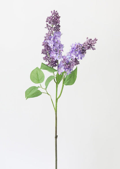 Afloral Fake Spring Flowers Lilac Stem in Purple