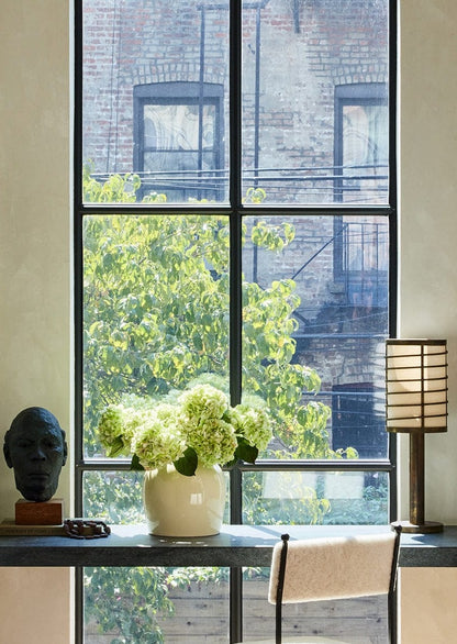 French Country Green Real Touch Hydrangeas in Afloral Table Vase