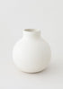 Exclusive White Round Ceramic Vase at Afloral