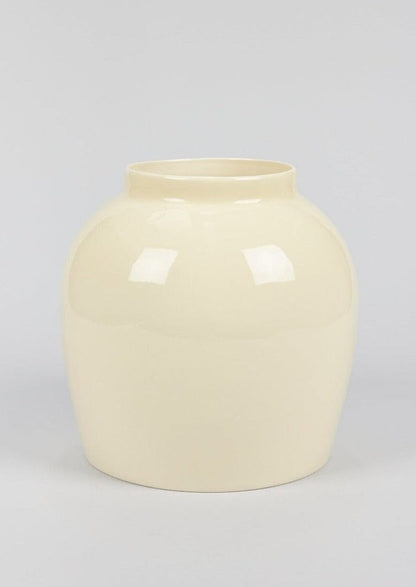 Afloral Large Cream Ceramic Table Vase