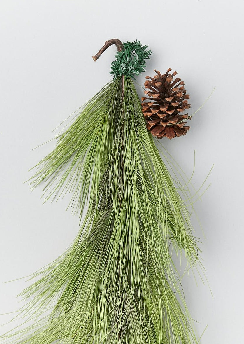 Afloral Long Needle Pine Garland with Pine Cones