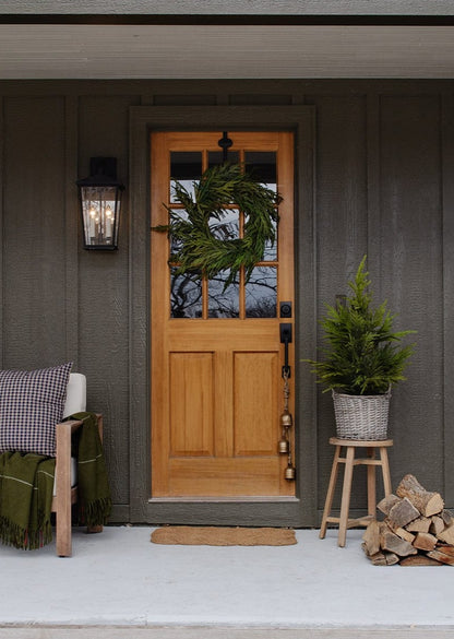 Afloral Norfolk Wreath and Potted Pine Tree