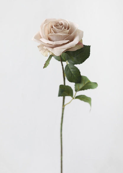 Taupe Artificial Open Rose