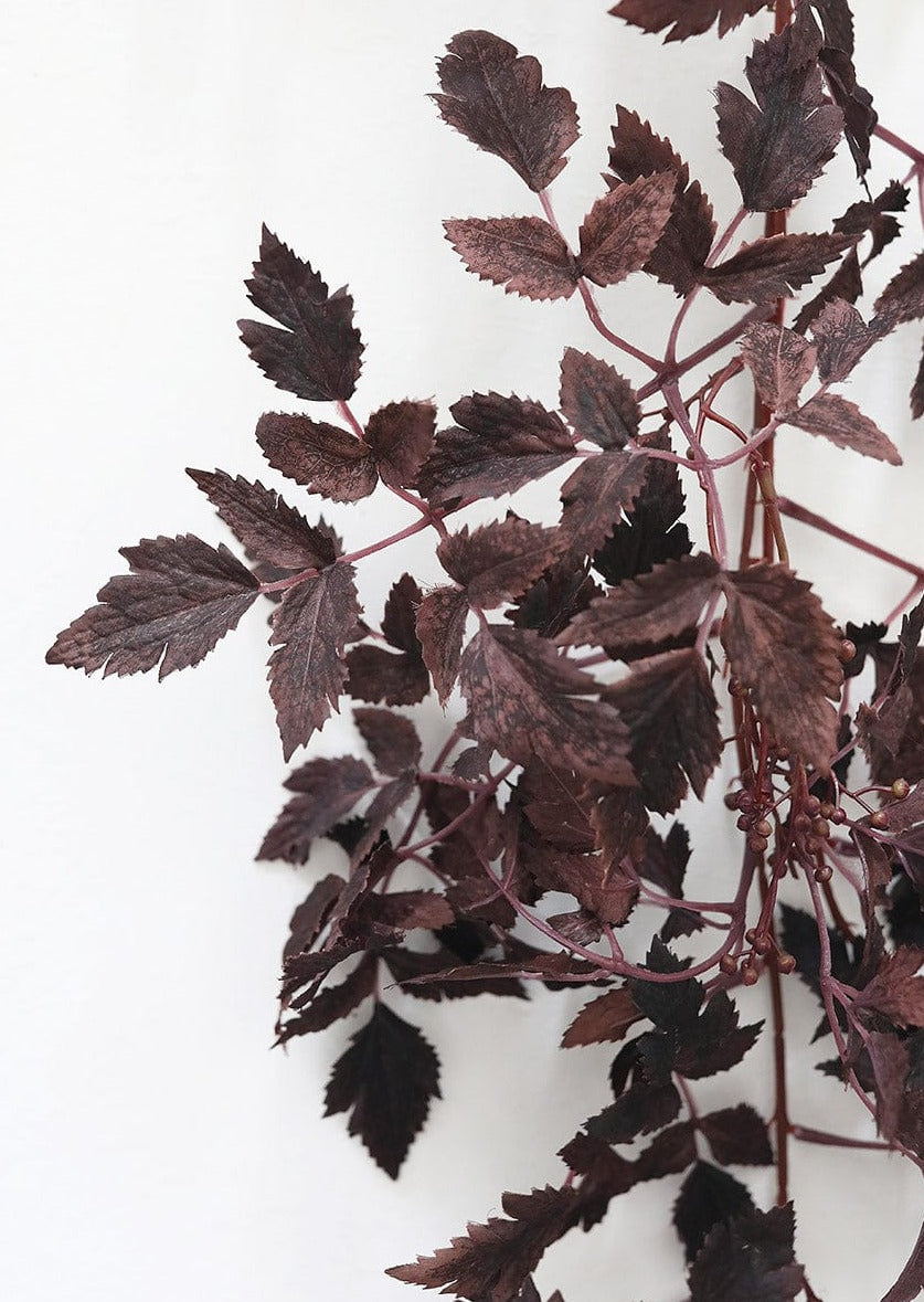 Afloral Artificial Purple Cimicifuga Leaf Garland