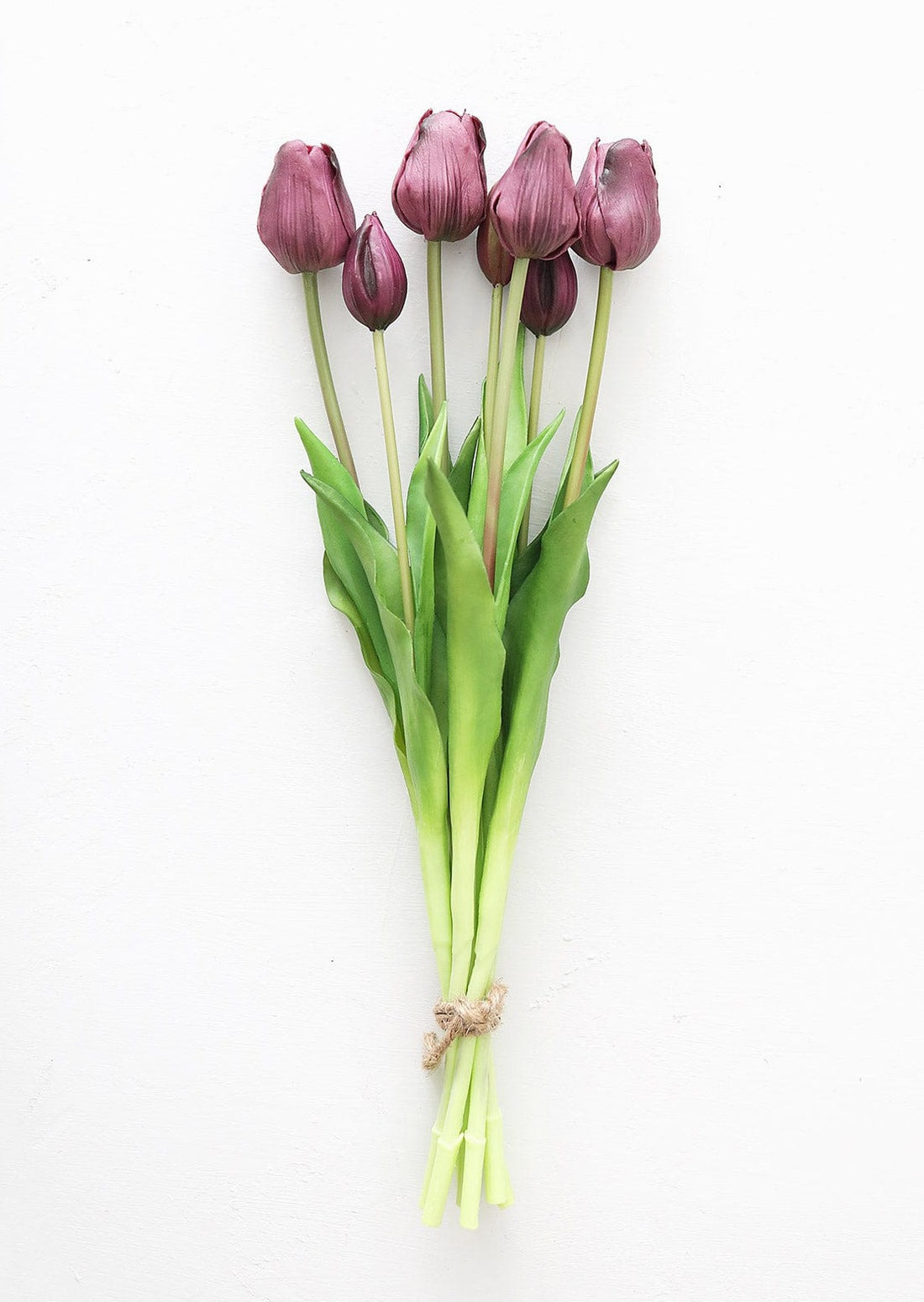 Fake Flowers Spring Tulip Bundle in Purple