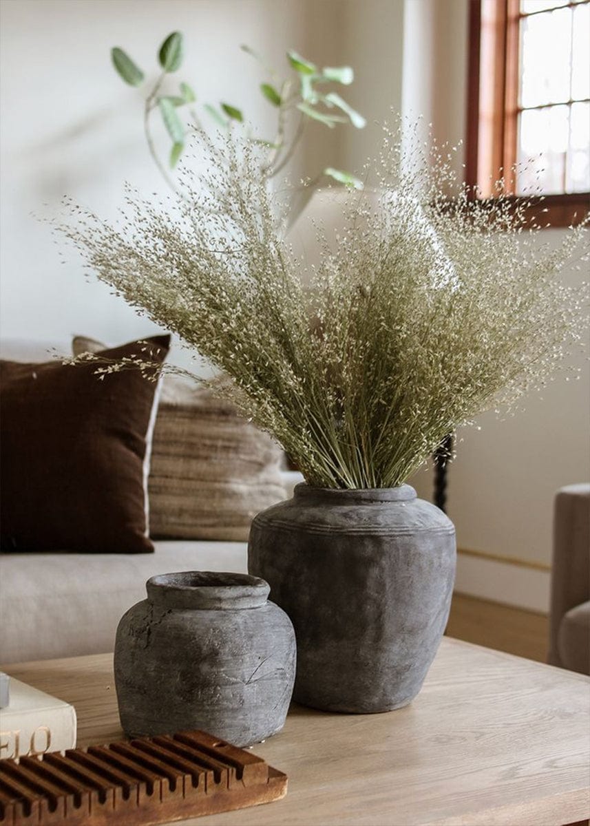 Afloral Small Rustic Concrete Distressed Vase